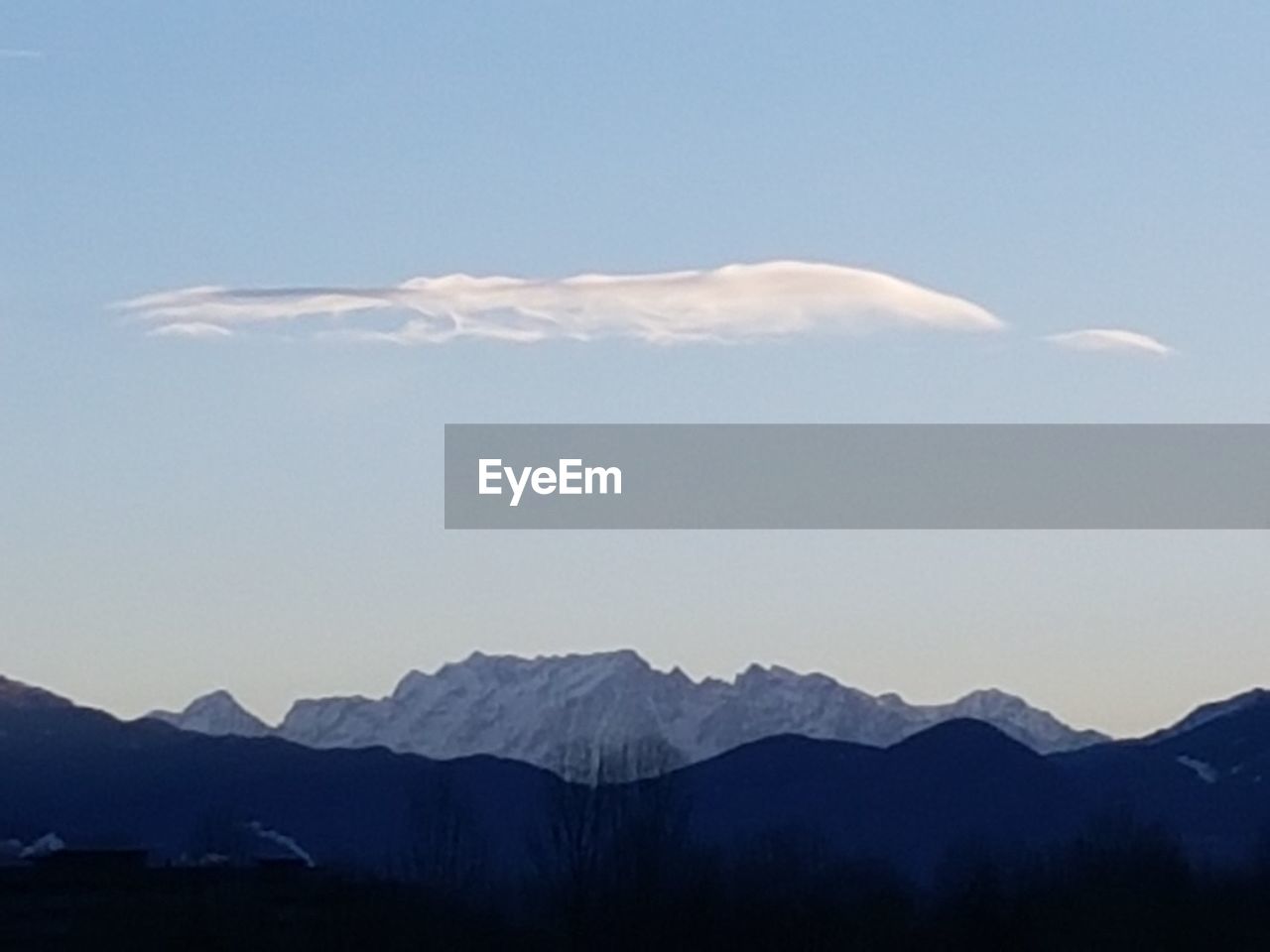 SCENIC VIEW OF SILHOUETTE MOUNTAIN RANGE AGAINST SKY