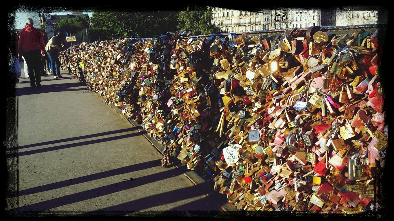 Love locks on pont des arts