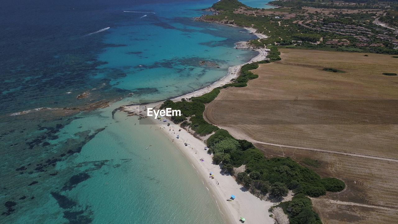 High angle view of sant'elmo sardinia 