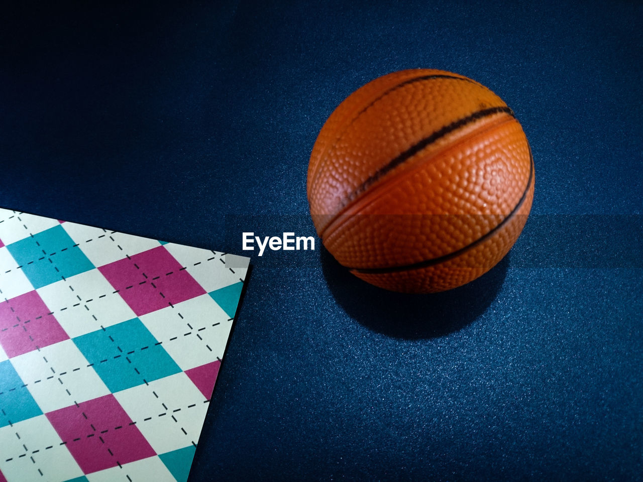 Close-up of basketball on table