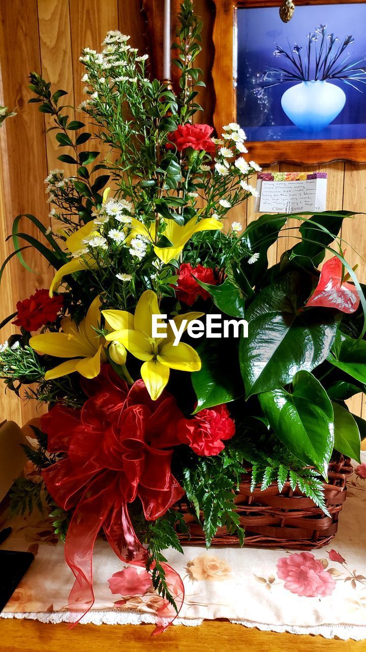 CLOSE-UP OF PLANTS ON TABLE