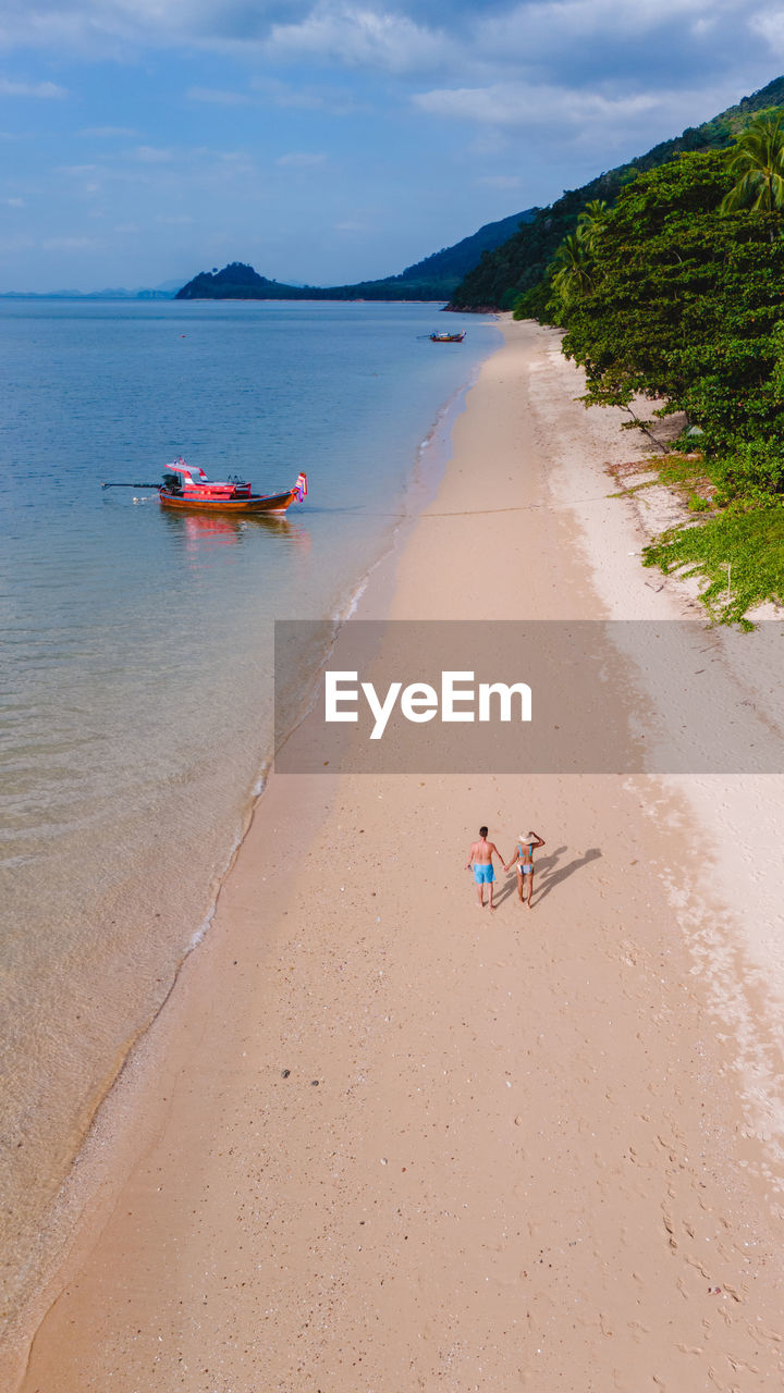 scenic view of beach