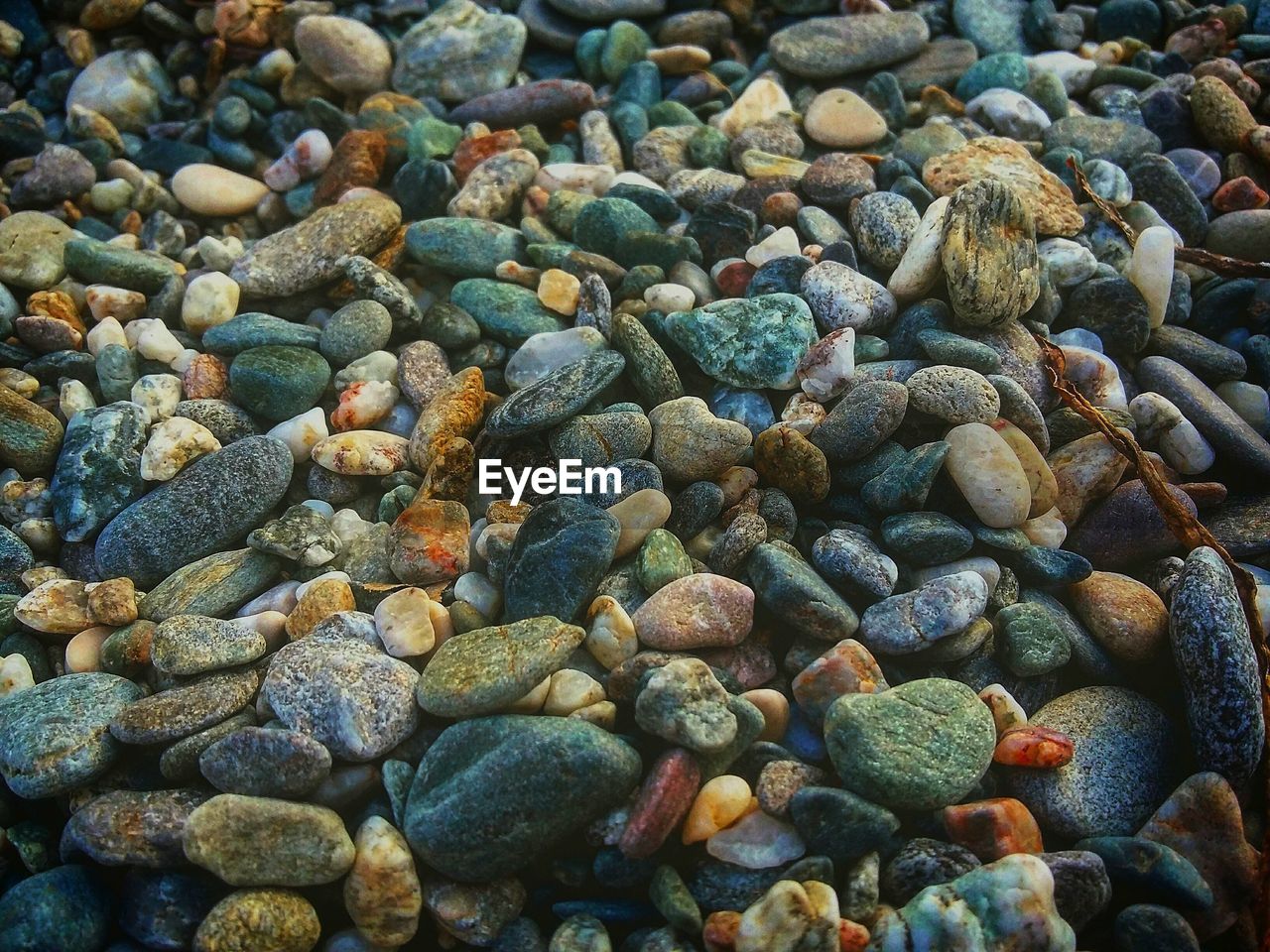 Full frame shot of colorful stones