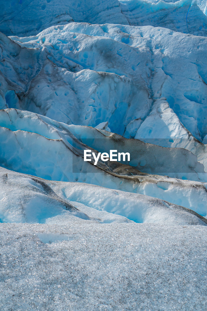 Detail view of perito moreno glacier