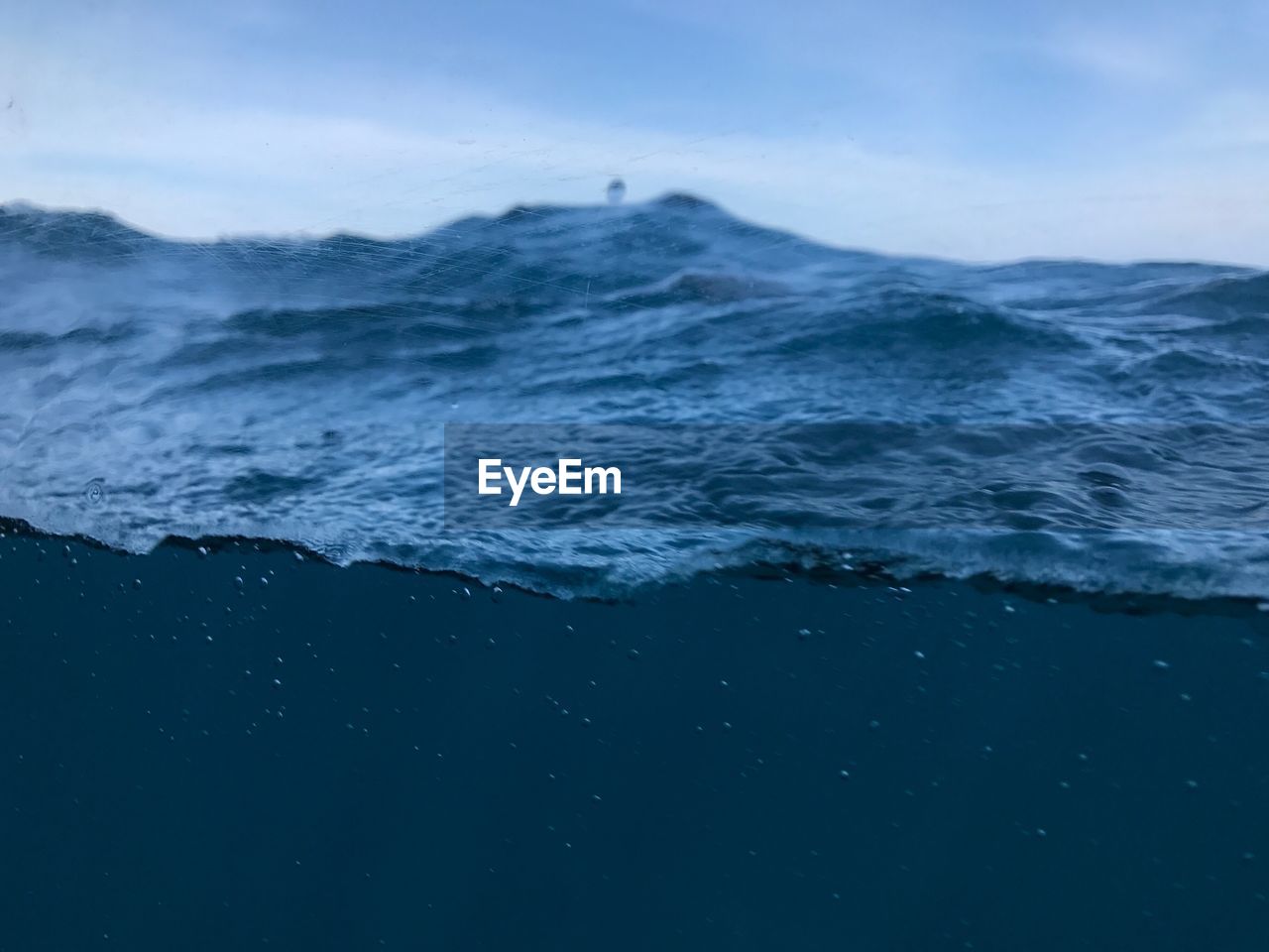 Close-up of sea against sky