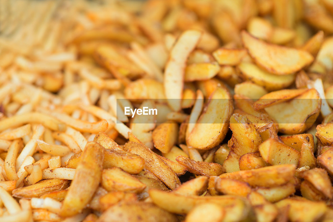 Full frame shot of french fries