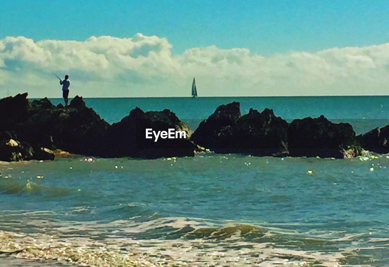 SCENIC VIEW OF SEA AGAINST SKY