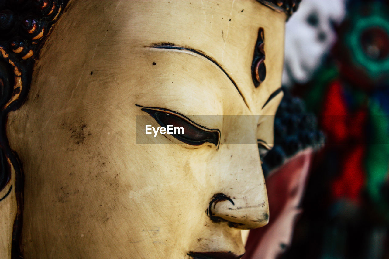 Close-up of buddha statue