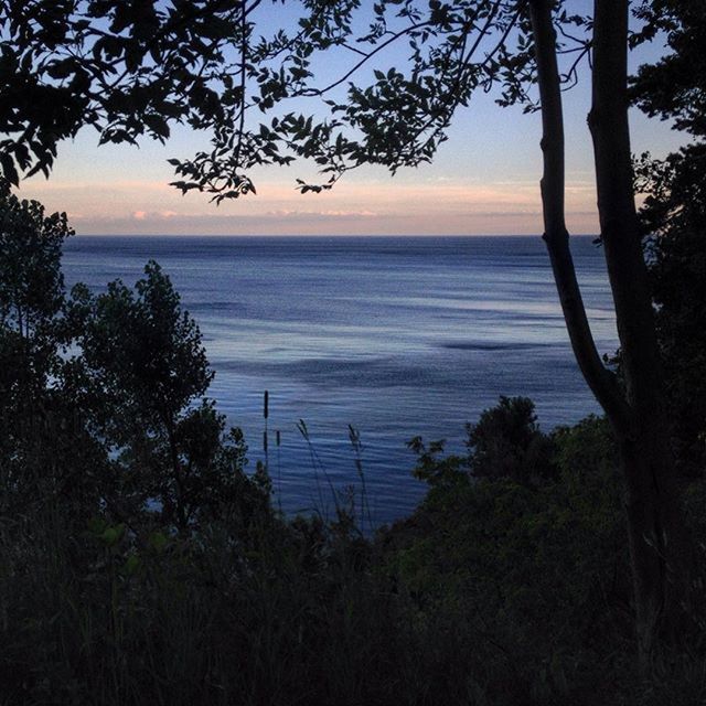 VIEW OF SEA AT SUNSET