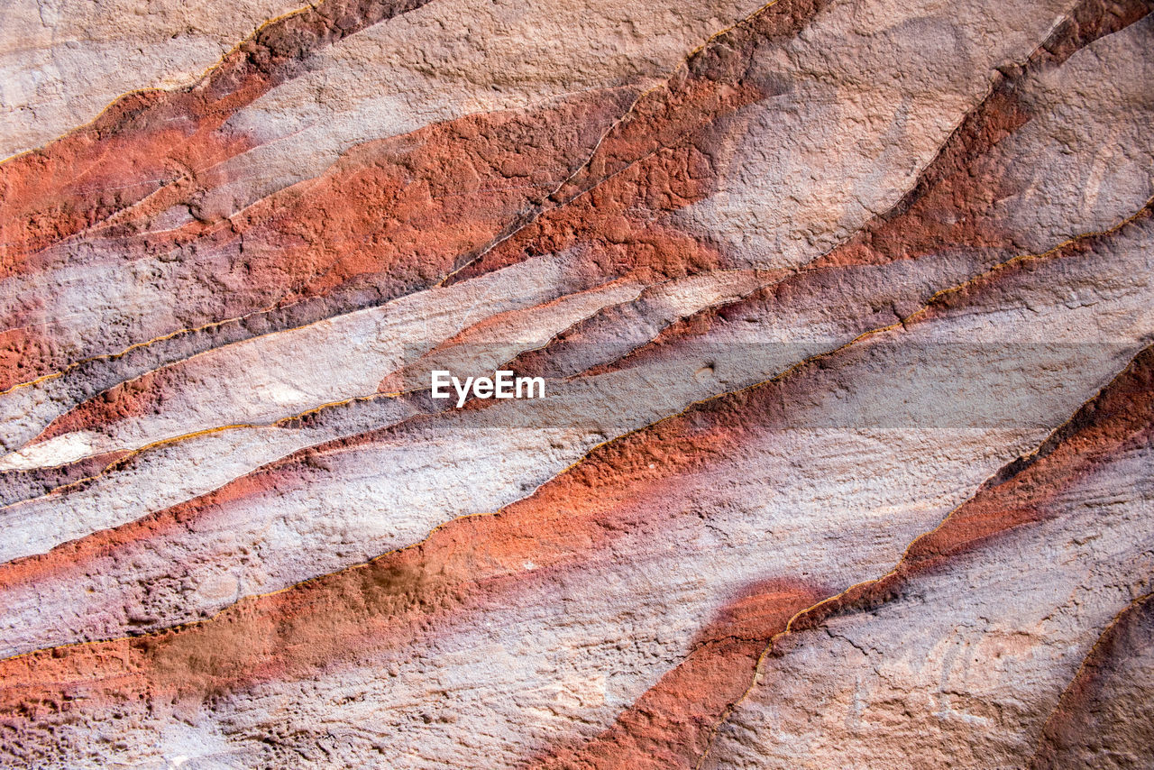 Natural geological sandstone pattern and stripped texture. petra, jordan