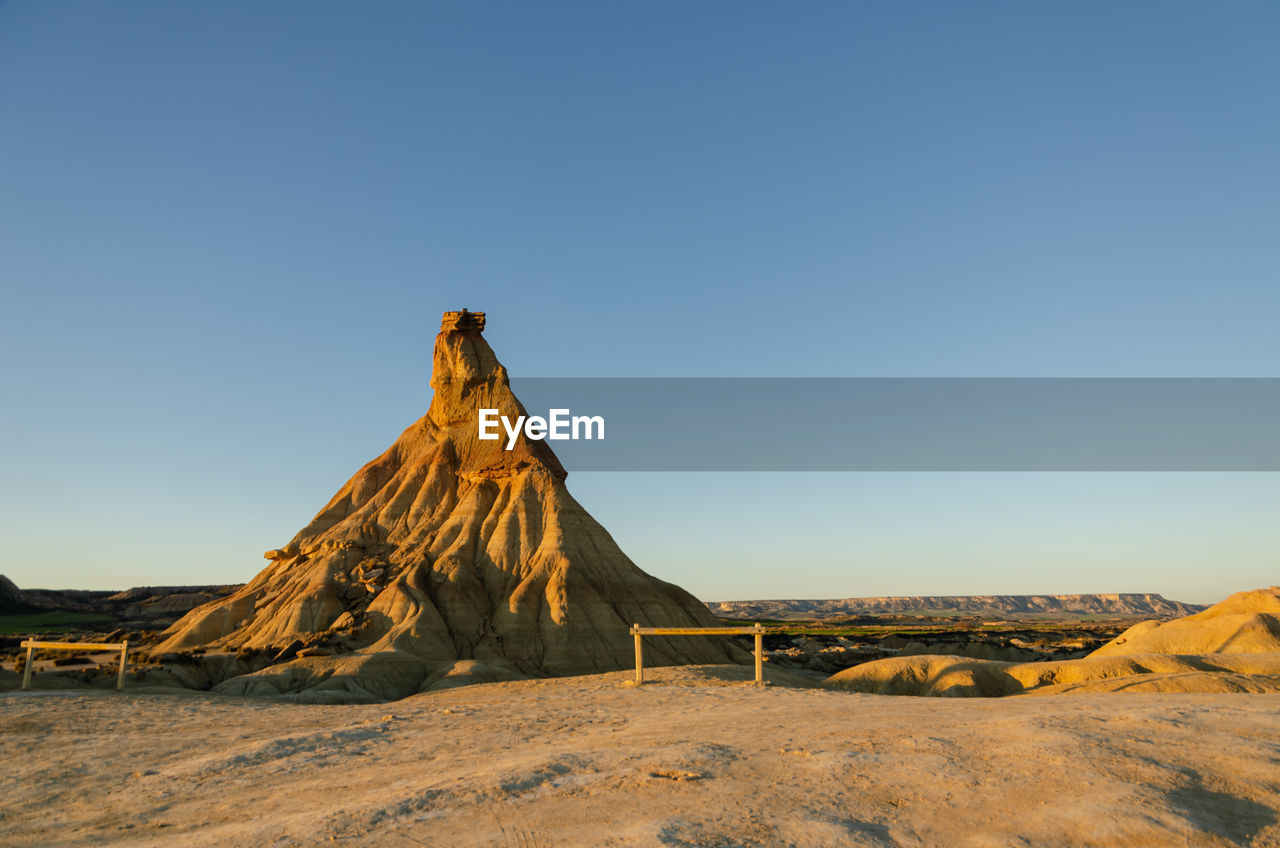 Bardenas reales is a spanish natural park of wild beauty, it is a semi-desert landscape 