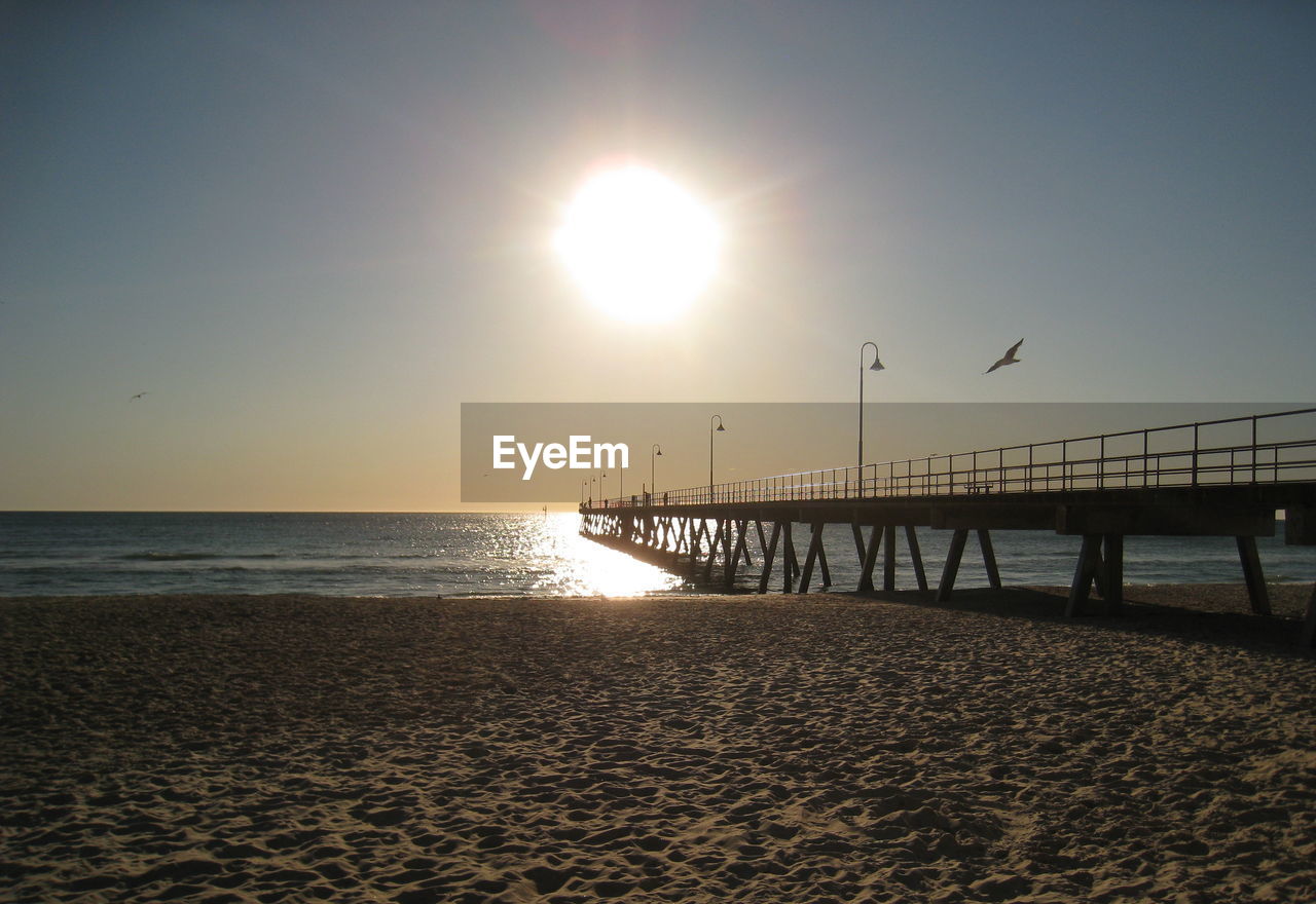 VIEW OF SEA AT SUNSET