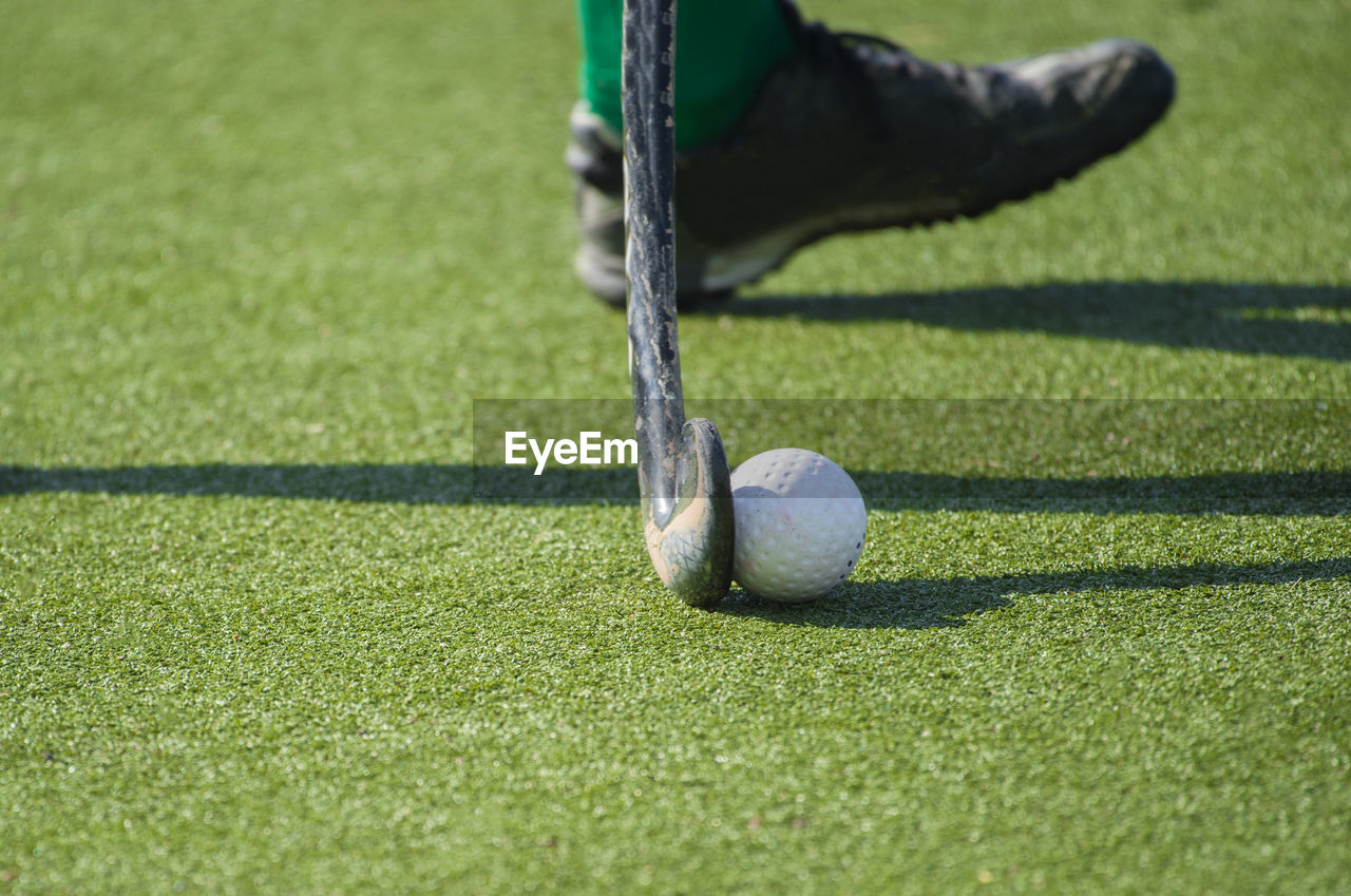 LOW SECTION OF A BALL ON GOLF
