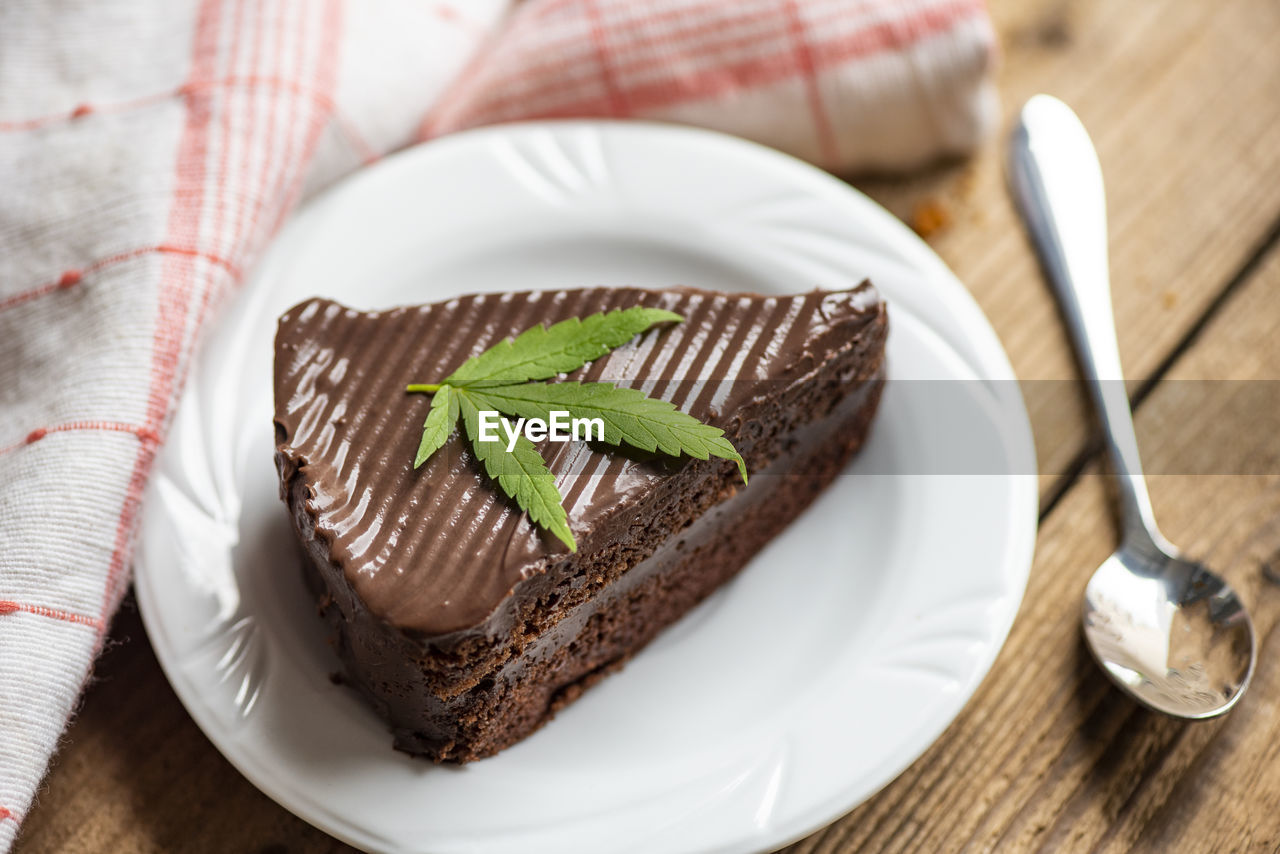 CLOSE-UP OF CAKE ON PLATE