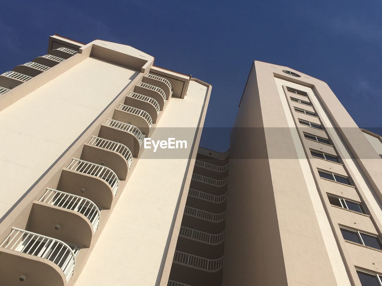 Low angle view of residential building