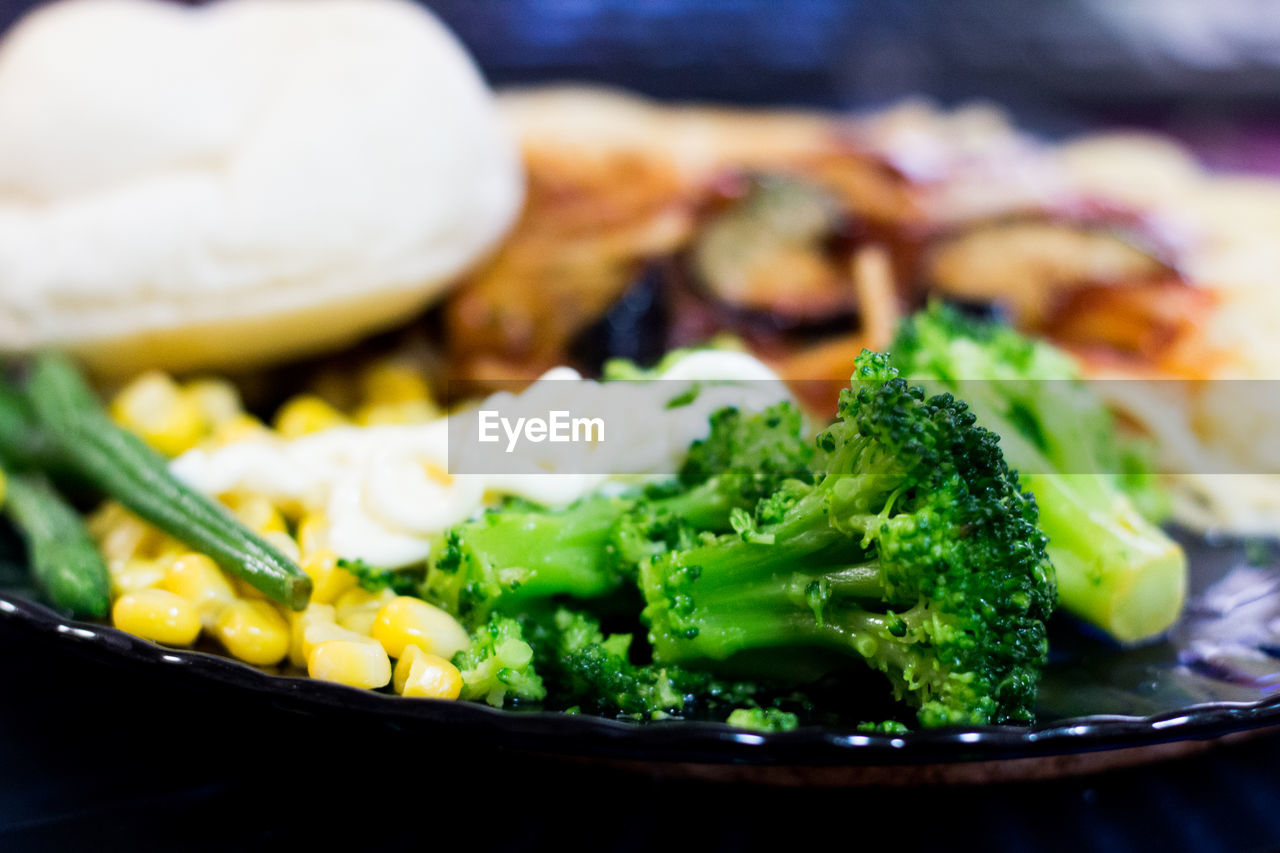 Close-up of served food