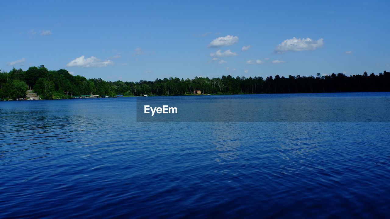 VIEW OF SEA AGAINST BLUE SKY