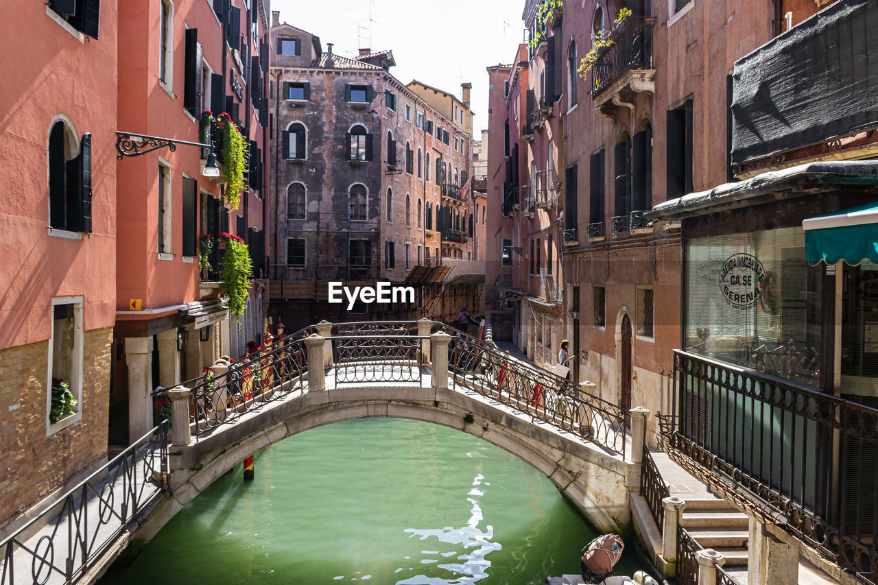 BRIDGE OVER CANAL BY BUILDINGS