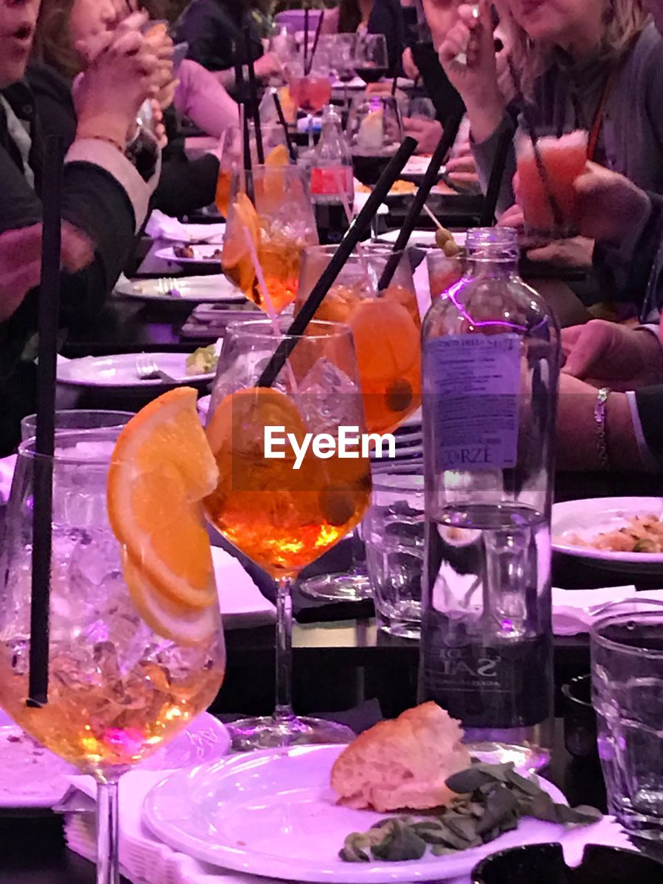 CLOSE-UP OF FOOD ON TABLE AT RESTAURANT