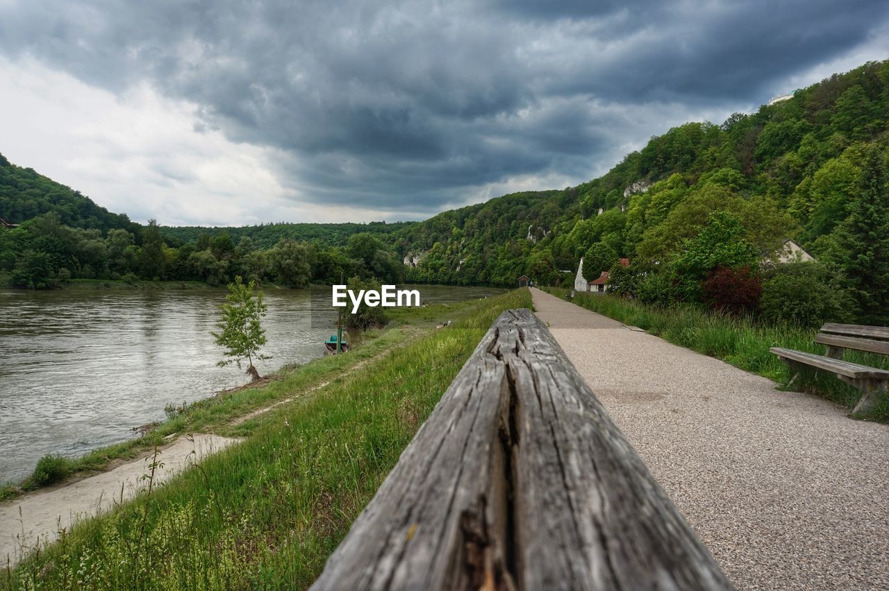 Scenic view of river against sky