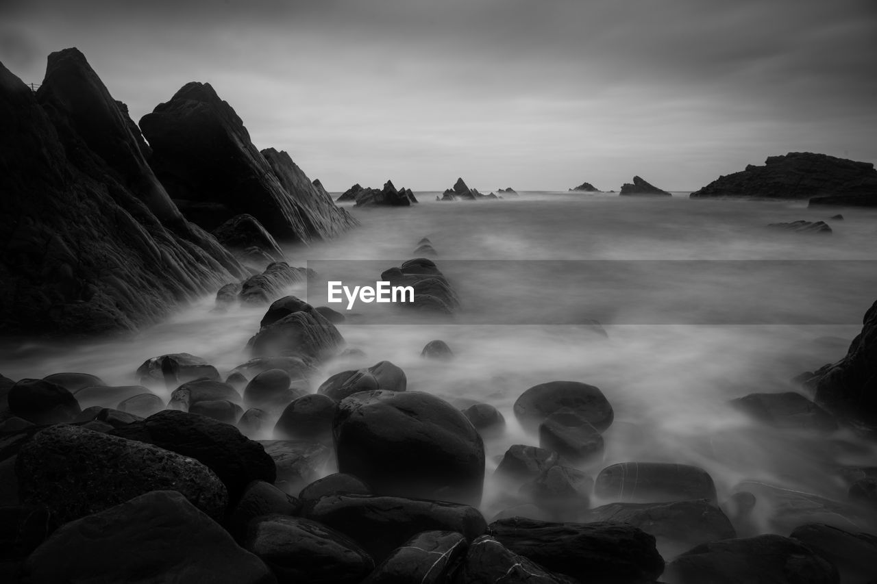 Panoramic view of sea against sky