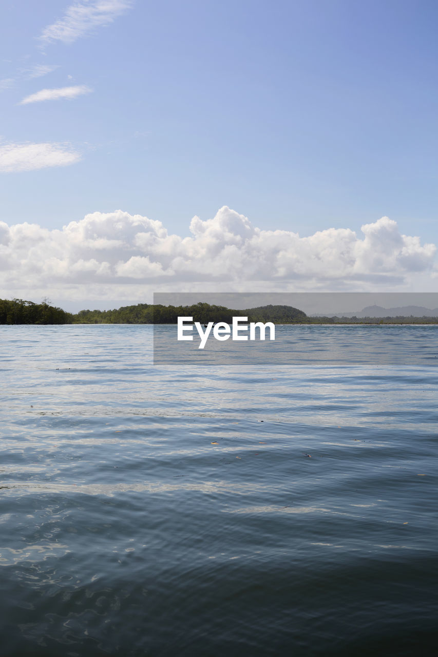 A boat in the middle of the sea