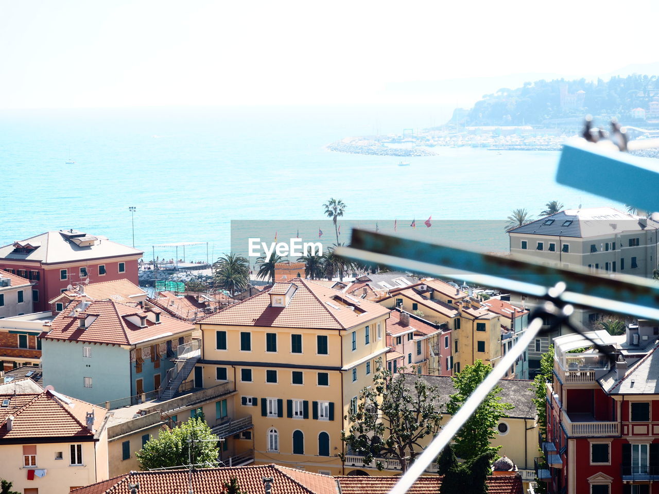 Aerial view of city at waterfront