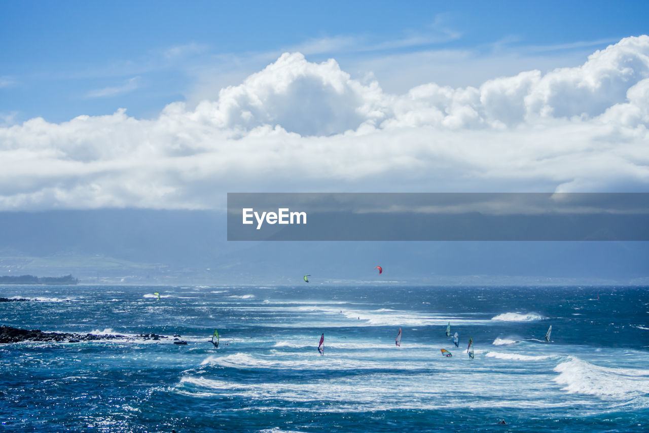 Scenic view of sea against sky