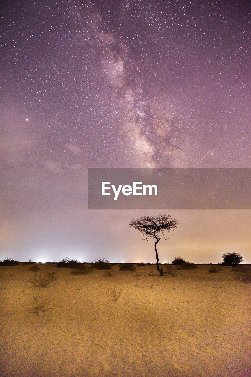 SCENIC VIEW OF STAR FIELD AGAINST SKY