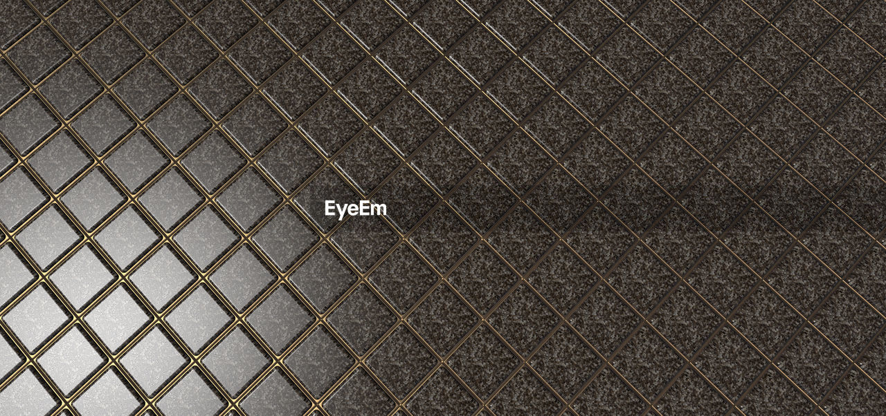 Full frame shot of patterned metallic