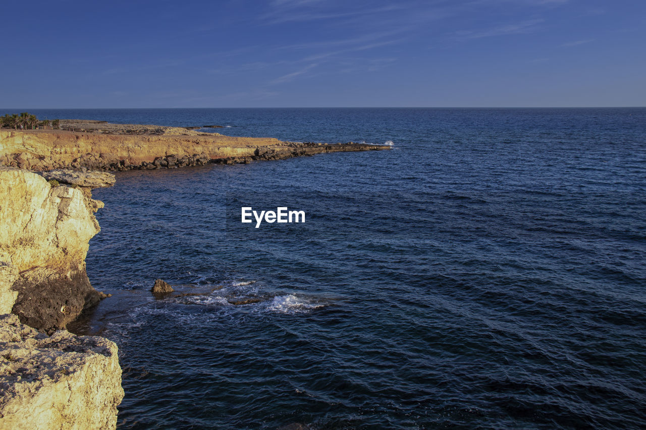 The coastline of famagusta in cyprus