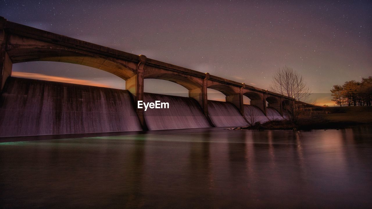 ARCH BRIDGE OVER RIVER