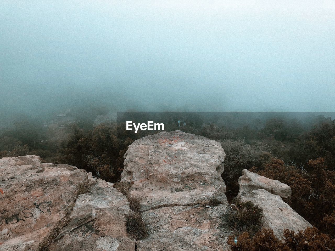 Rock formations against sky