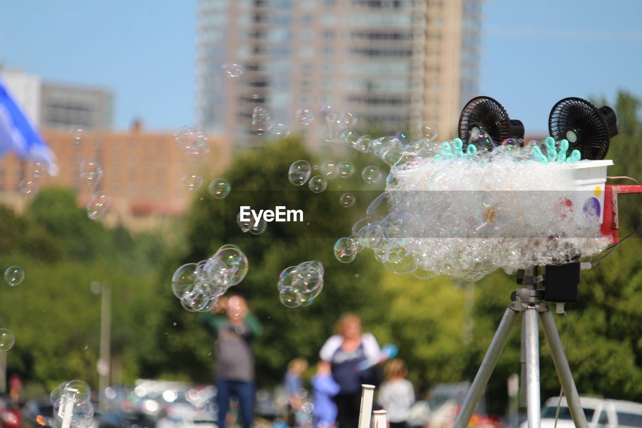 Bubble time in the park