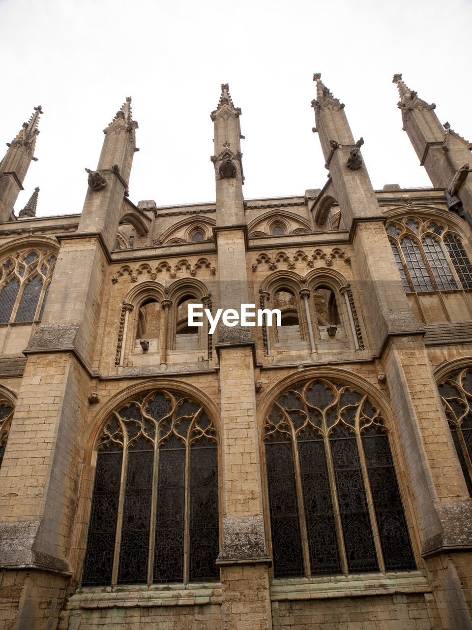 LOW ANGLE VIEW OF HISTORIC CHURCH