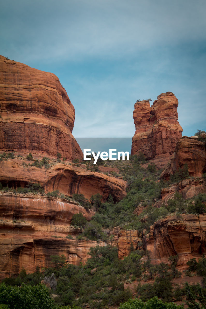 View of rock formations