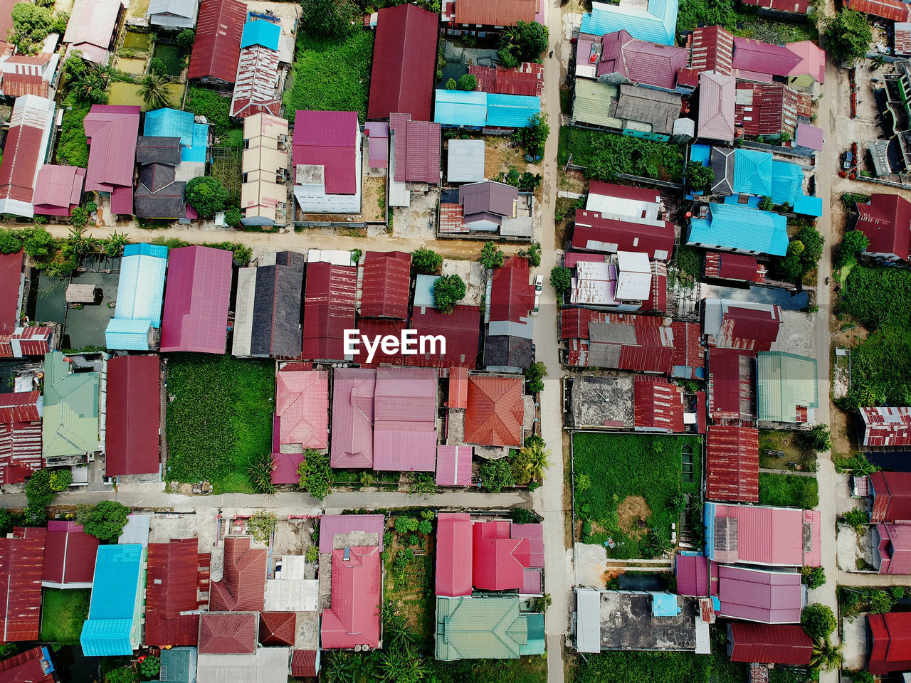 Full frame shot of multi colored building