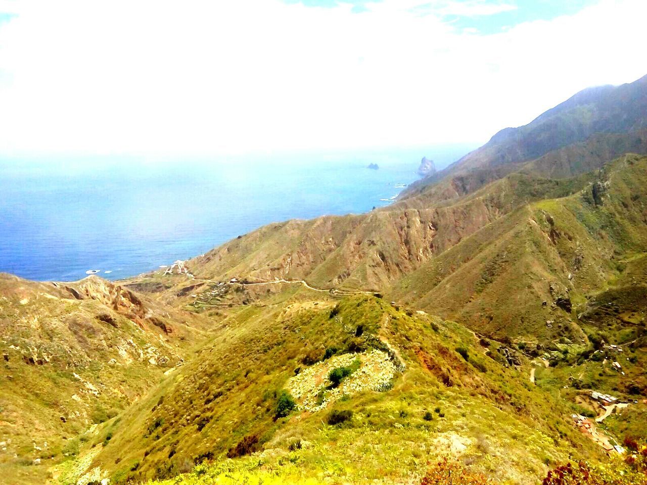 Scenic shot of calm sea against sky