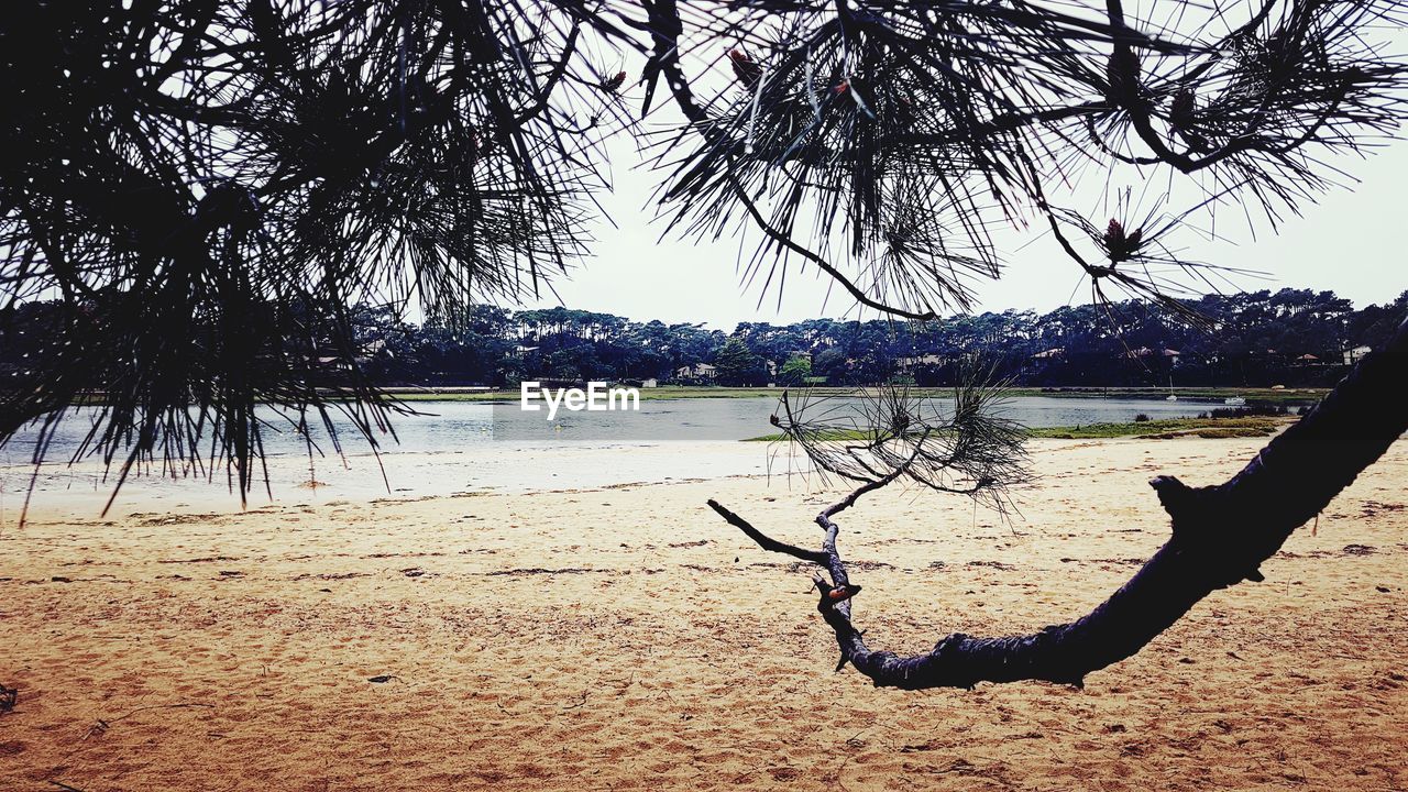 SCENIC VIEW OF CALM LAKE AGAINST SKY