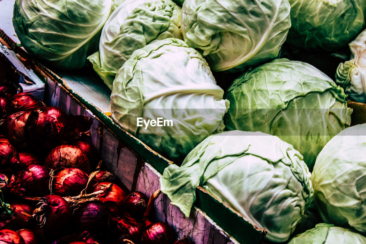 View of fresh vegetables for sale in market