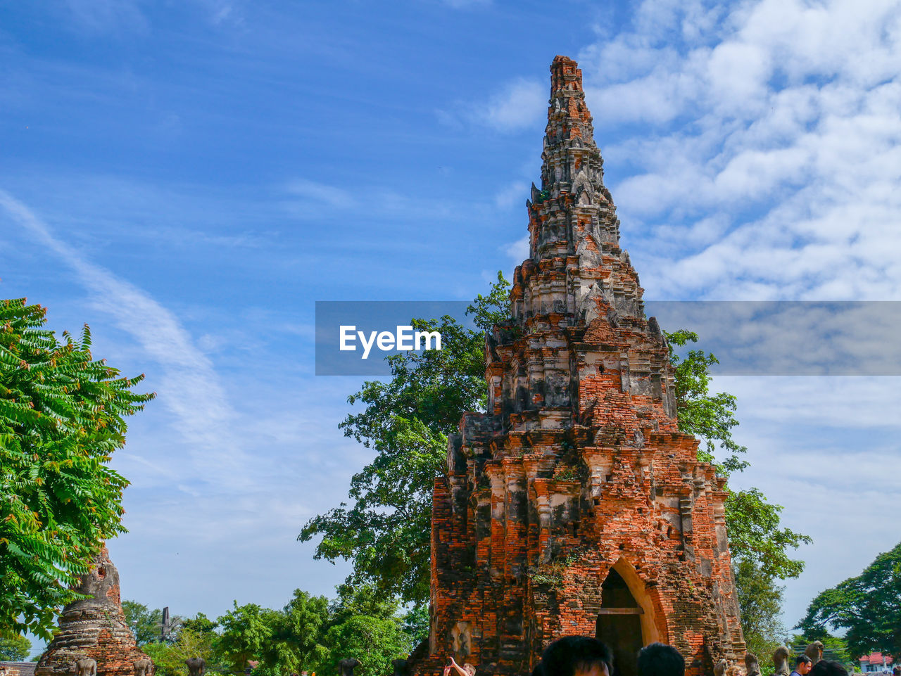 LOW ANGLE VIEW OF TEMPLE BUILDING