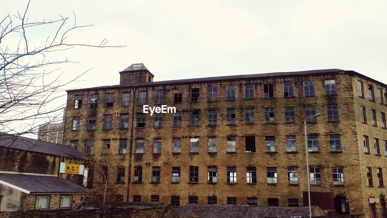 Low angle view of building against sky