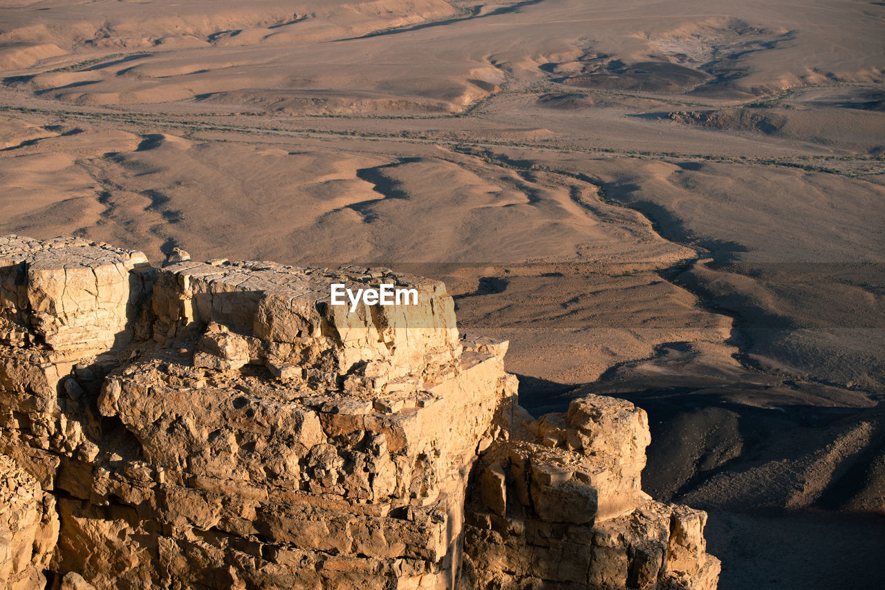 AERIAL VIEW OF ROCK FORMATIONS