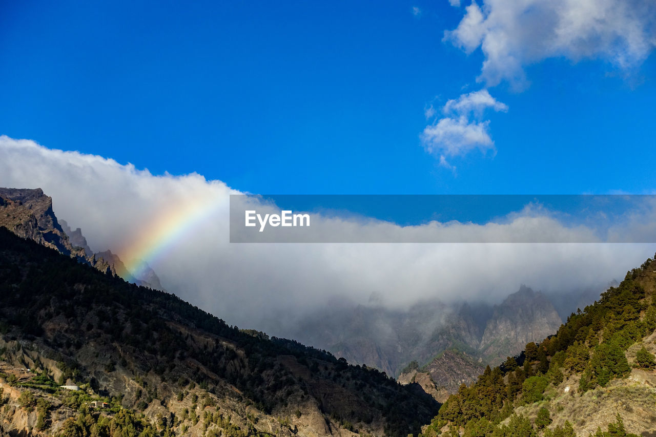 Low angle view of mountains against sky