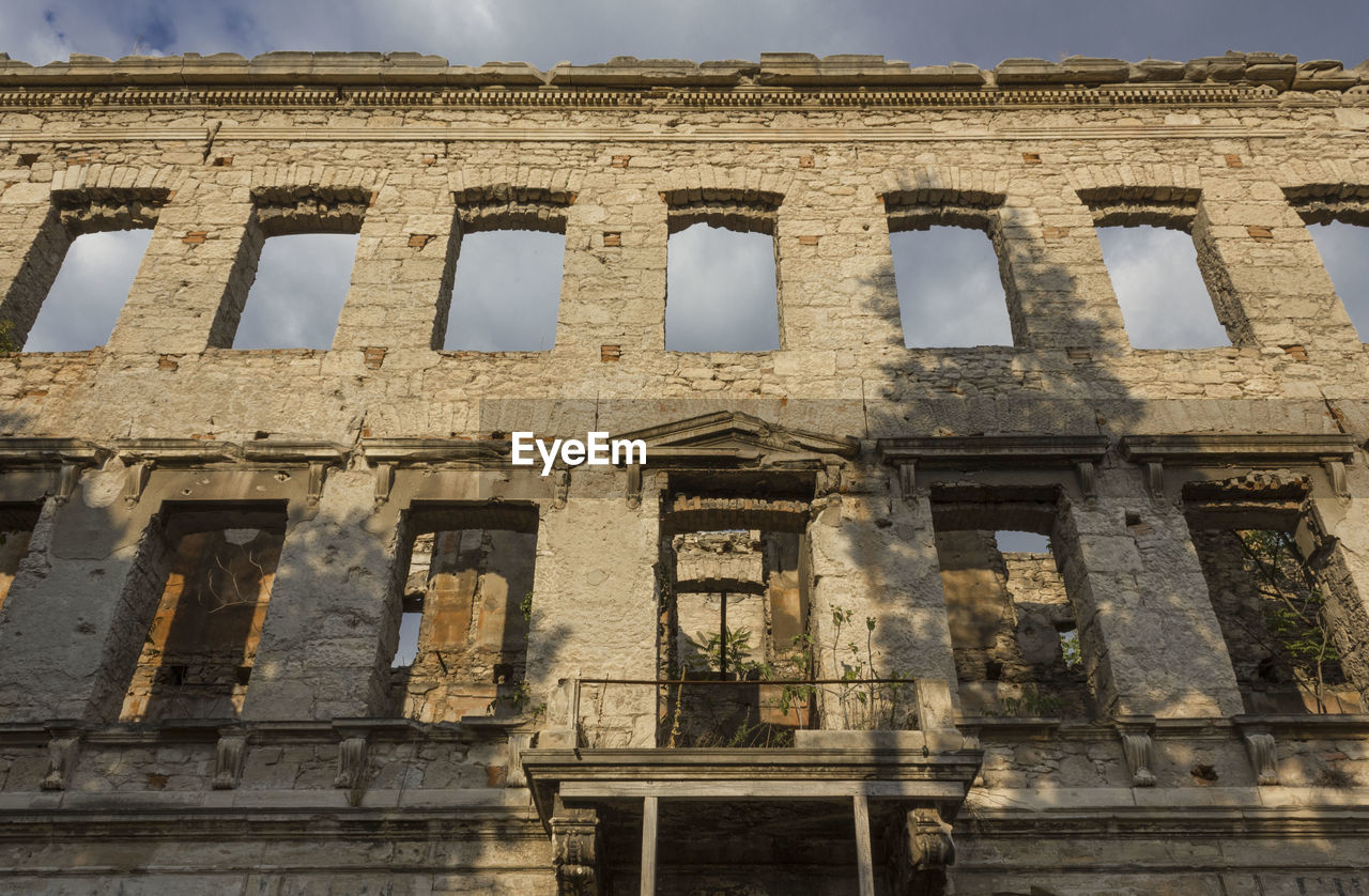 Low angle view of old building