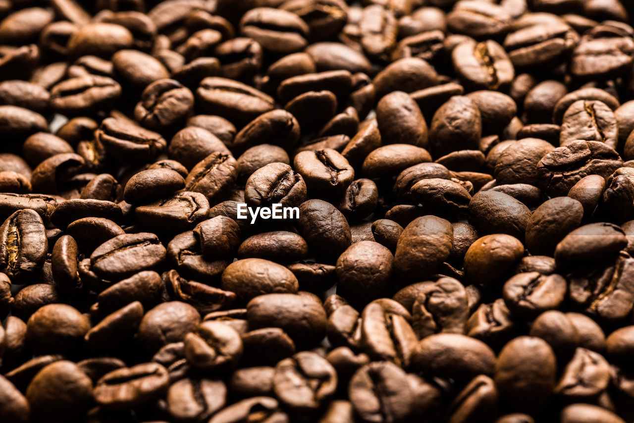 Full frame shot of coffee beans