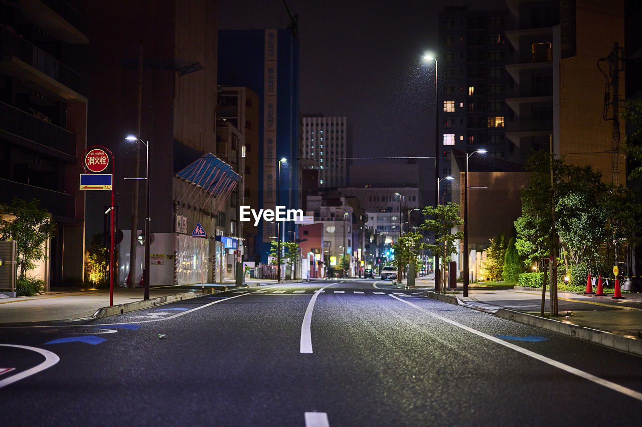 ILLUMINATED CITY STREET