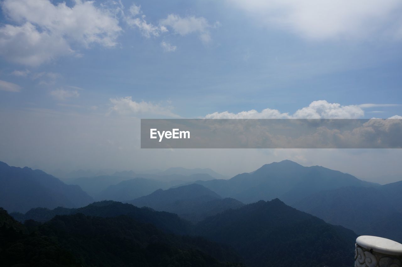 mountain, cloud, sky, environment, scenics - nature, mountain range, landscape, beauty in nature, nature, tranquility, tranquil scene, travel, fog, no people, outdoors, land, travel destinations, non-urban scene, day, tourism, idyllic, ridge, forest, tree, valley