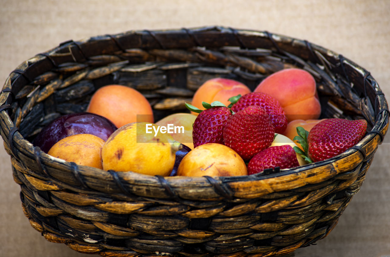 basket, container, food, food and drink, healthy eating, fruit, wicker, freshness, wellbeing, produce, large group of objects, plant, no people, abundance, organic, still life, indoors, variation, close-up, agriculture