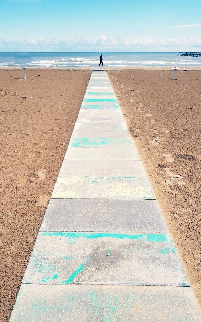 Pathway leading to sea